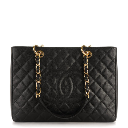 Chanel Caviar Quilted Grand Shopping Tote GST Black 1 of 7