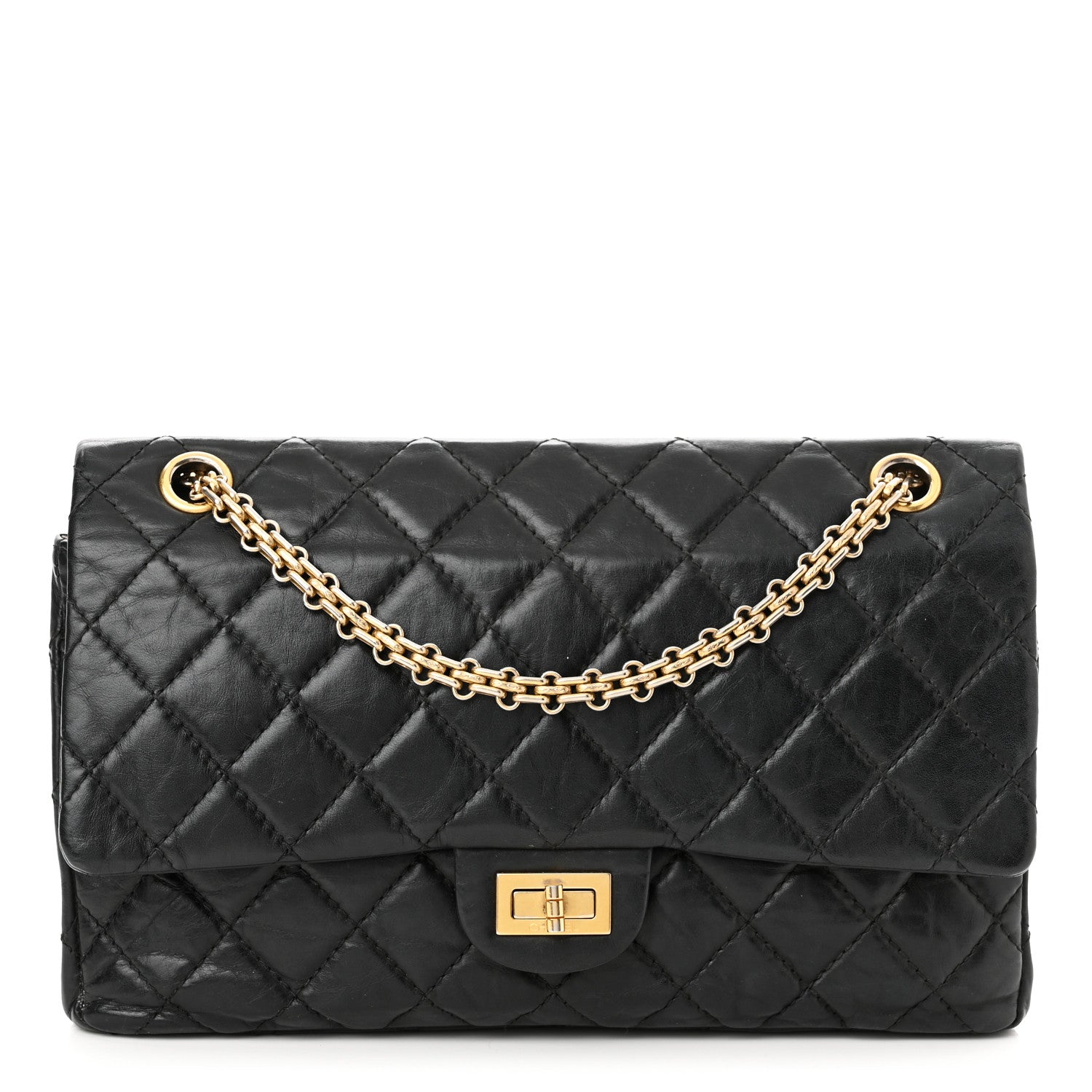 Chanel Aged Calfskin Quilted 2.55 Reissue 226 Flap Black 1 of 10