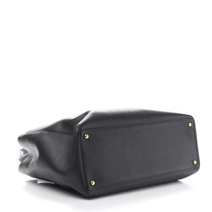 Chanel Calfskin Cerf Executive Shopper Tote Black 5 of 15