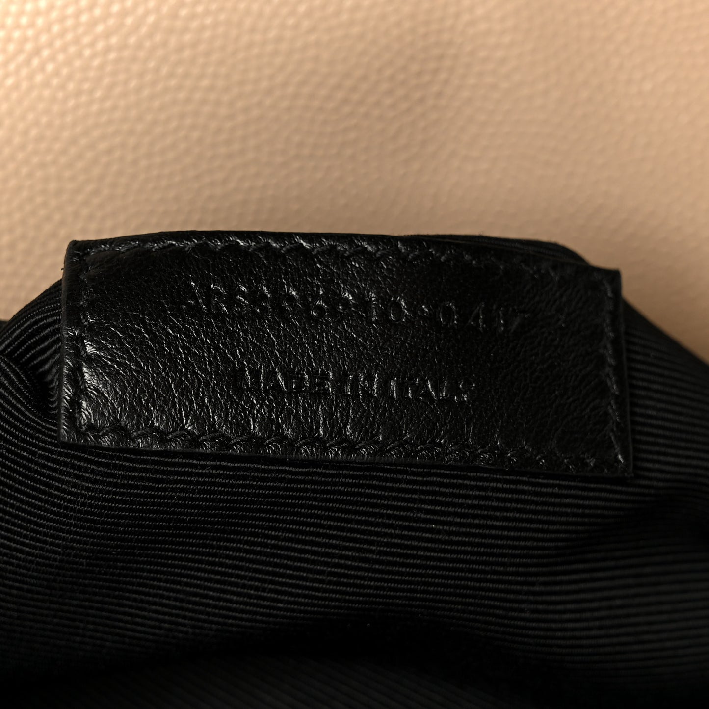 Grain De Poudre Large Tri-Quilt Monogram Satchel Dark Beige