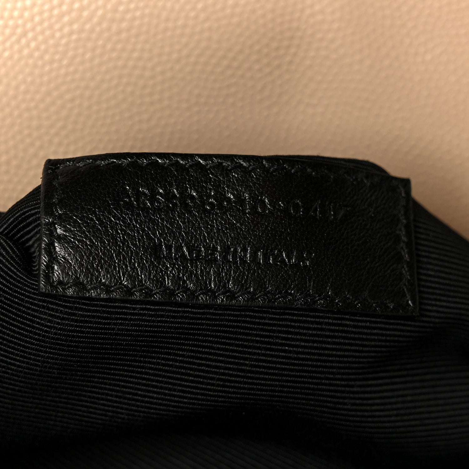 Saint Laurent Grain De Poudre Large Tri-Quilt Monogram Satchel Dark Beige 8 of 11