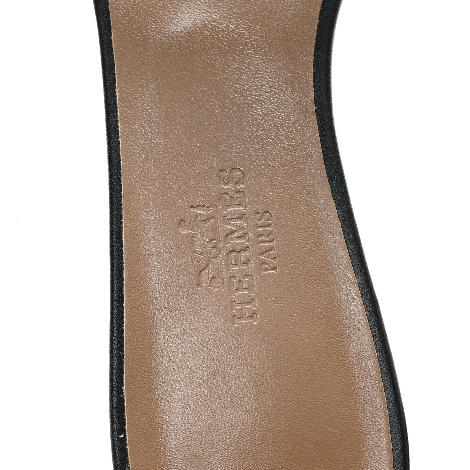 Hermes Calfskin Oasis Sandals 37.5 Black 8 of 10