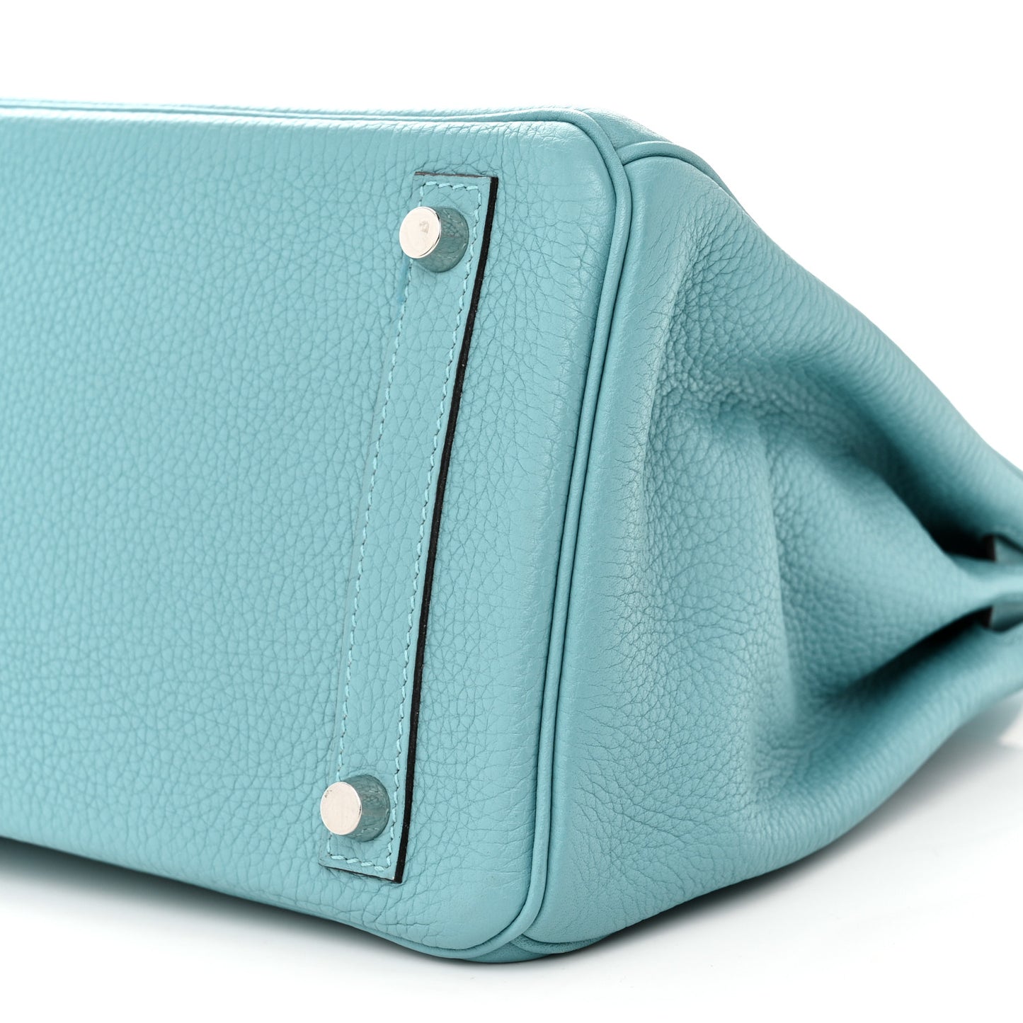 Taurillon Clemence Birkin 30 Bleu Saint Cyr