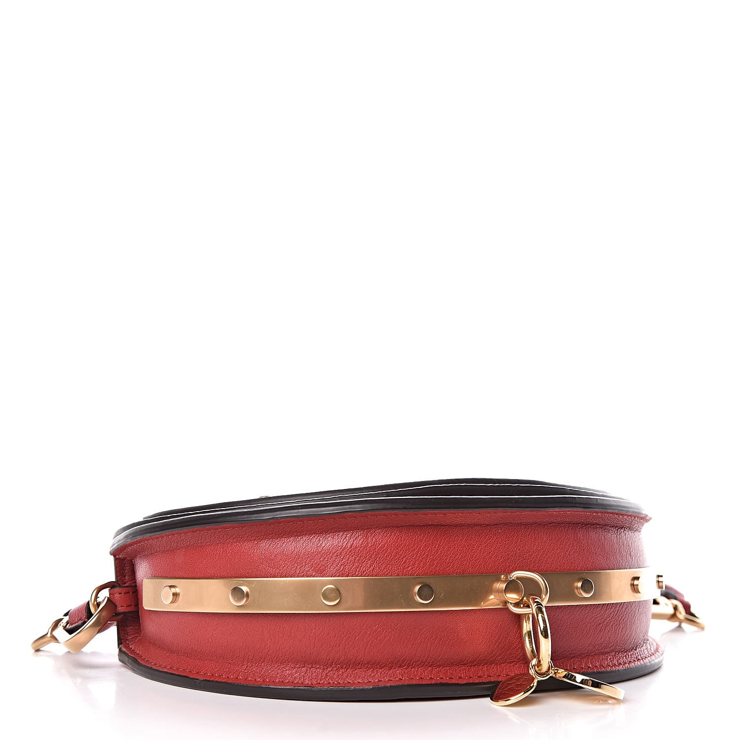 Chloe Calfskin Small Nile Bracelet Minaudiere Bag Dahlia Red 4 of 10