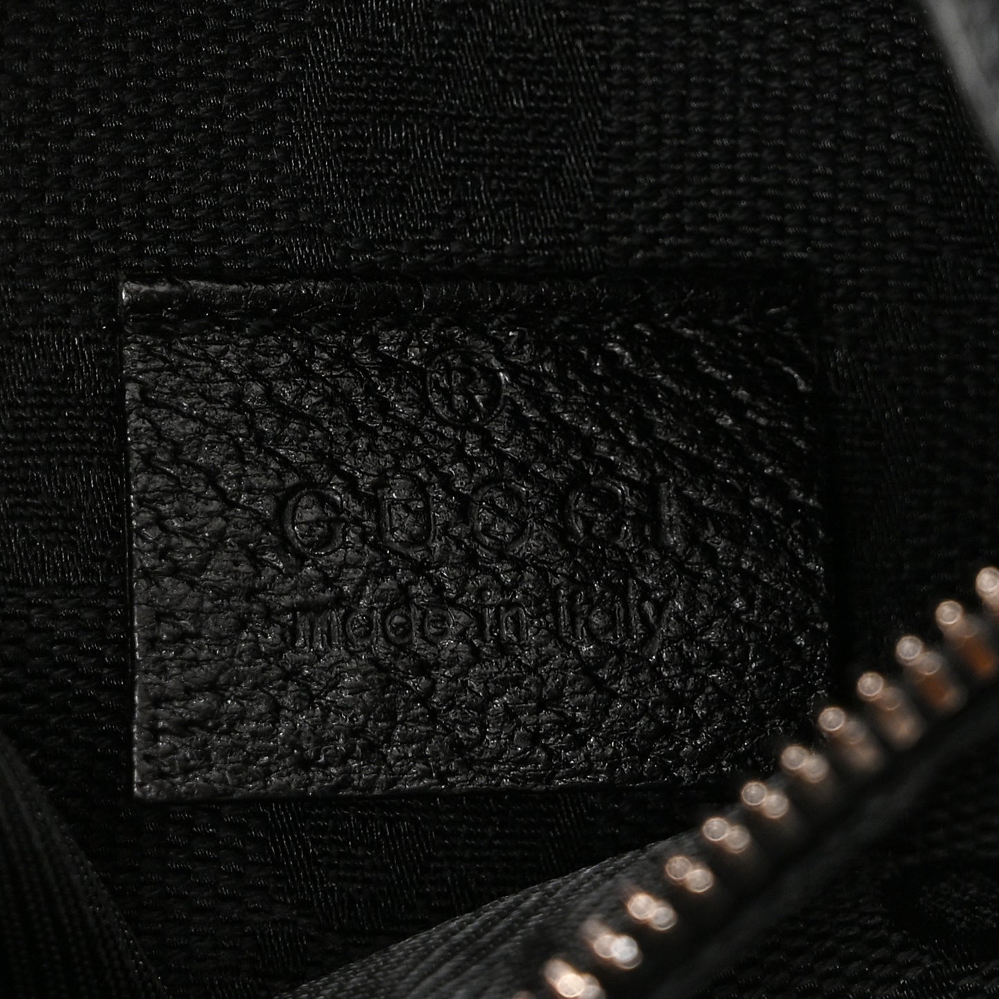 GG Monogram Double Pocket Belt Bag Black