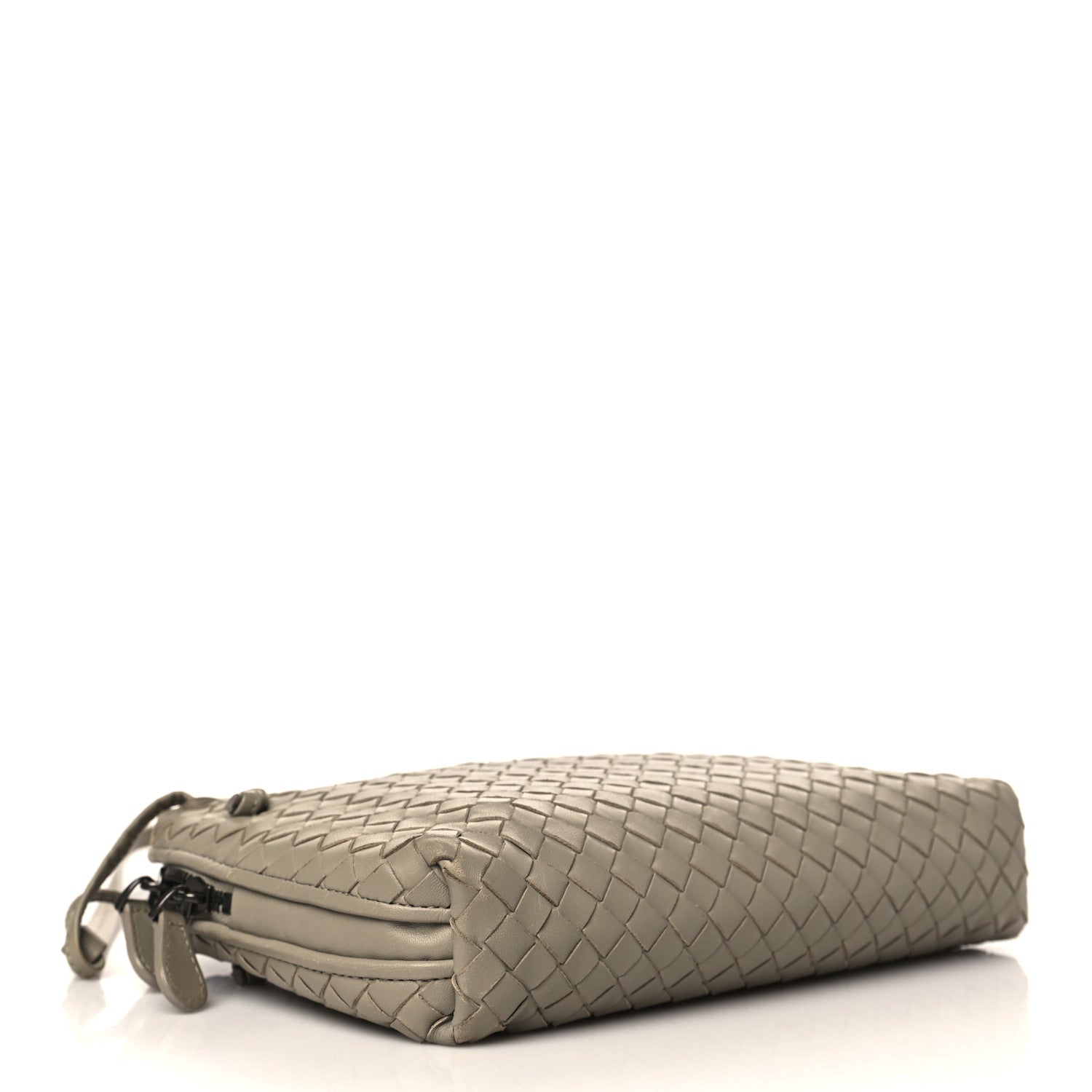 Bottega Veneta Nappa Intrecciato Nodini Crossbody Messenger Light Grey 4 of 8