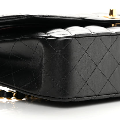 Chanel Lambskin Quilted Medium Double Flap Black 9 of 14