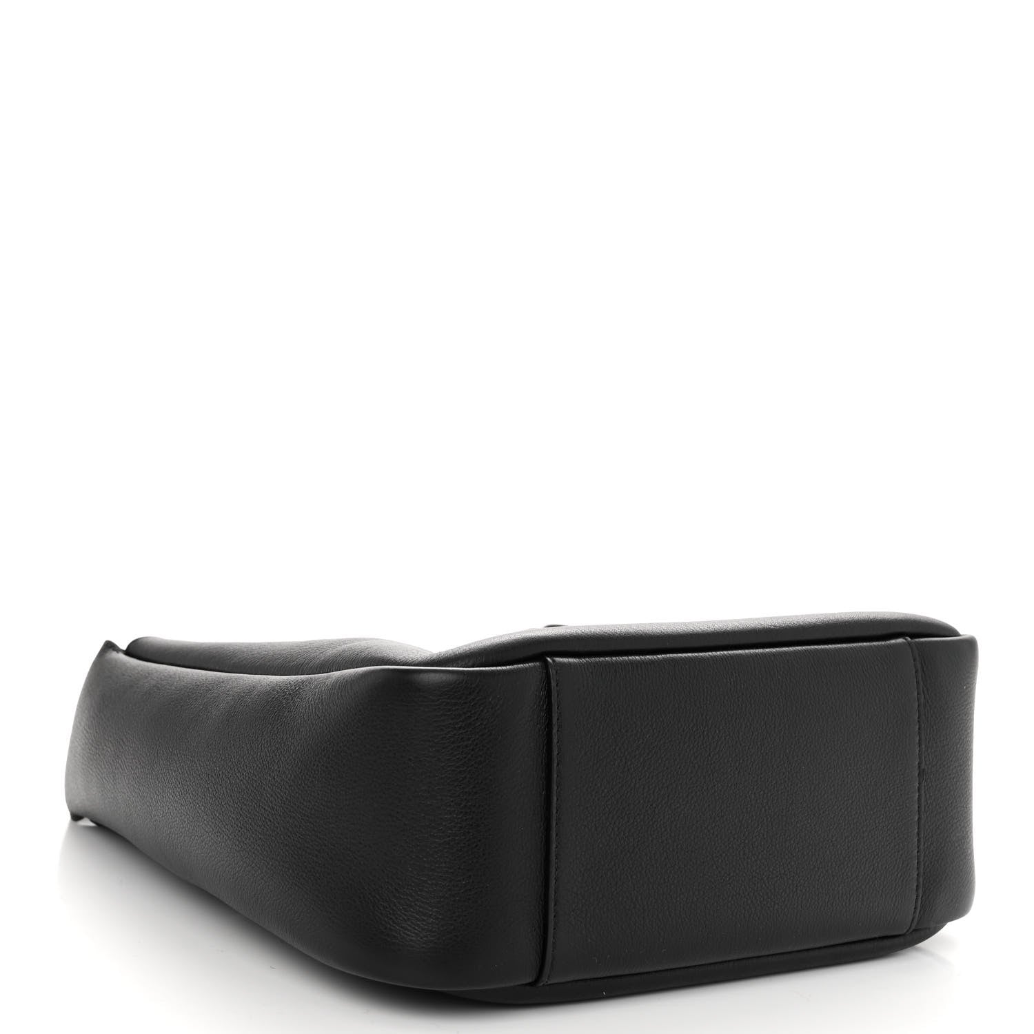 Saint Laurent Smooth Calfskin Small Le 5 A 7 Soft Hobo Black 4 of 9