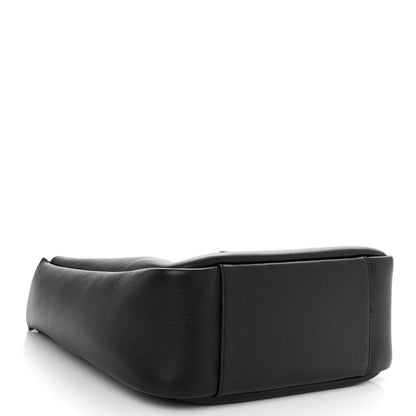 Saint Laurent Smooth Calfskin Small Le 5 A 7 Soft Hobo Black 4 of 9