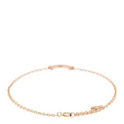 Tiffany 18K Rose Gold Mini T Smile Bracelet 2 of 3
