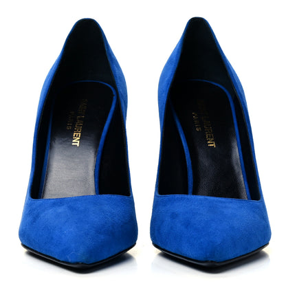 Saint Laurent Suede Classic Paris 105 Escarpin Pumps 39.5 Elettrico 2 of 8