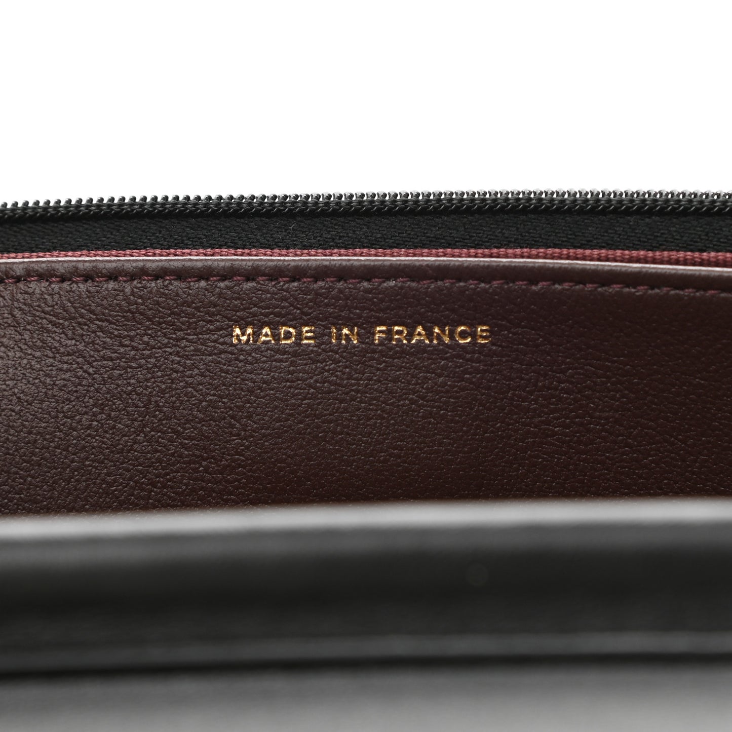 Lambskin Quilted Wallet On Chain WOC Black