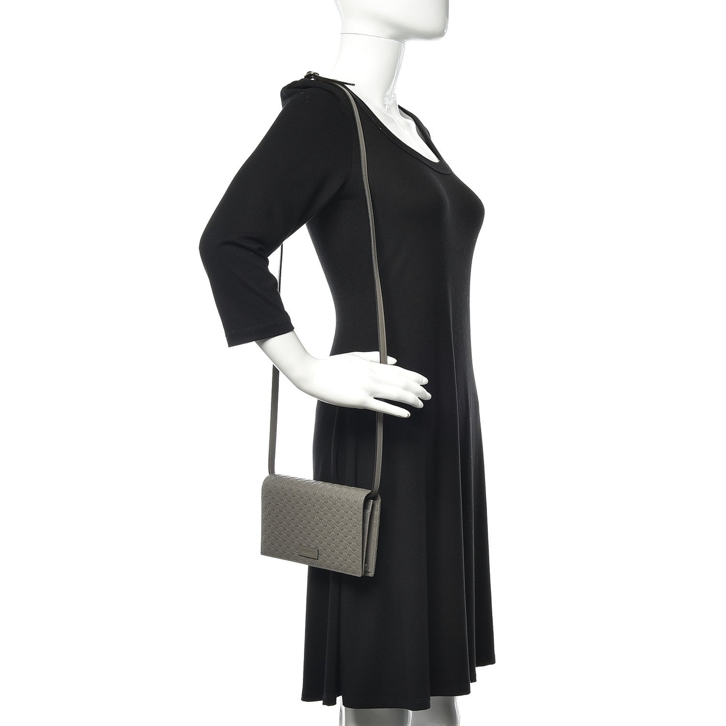 Soft Microguccissima Crossbody Wallet Loess