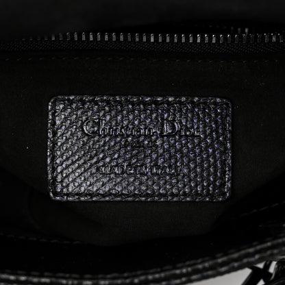 Christian Dior Metallic Karung Mini Lady Dior Black 6 of 10