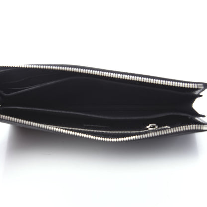 Fendi Vitello Grace Metal Monster Eyes Slim Clutch Black 4 of 6