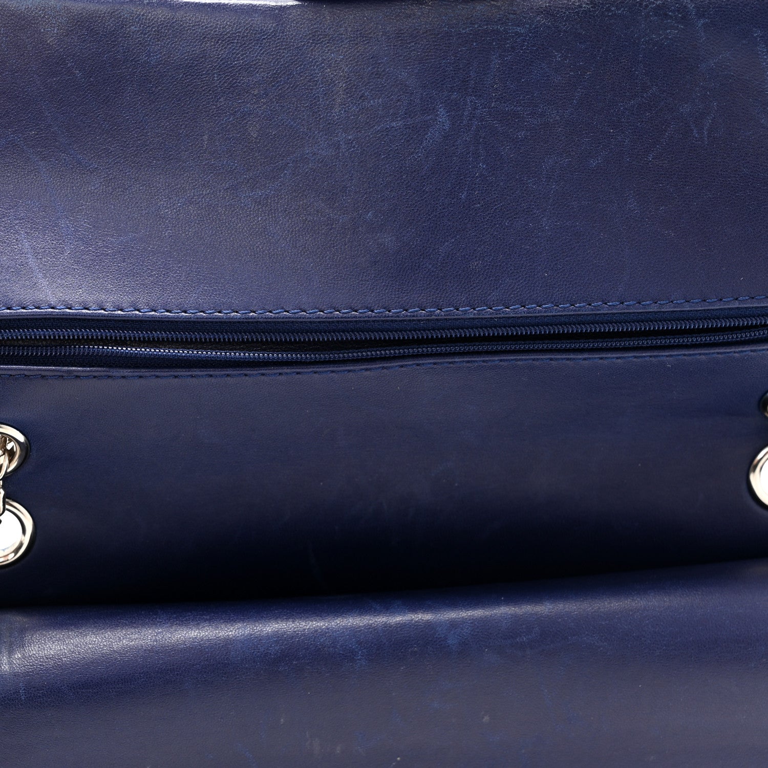 Chanel Distressed Patent Quilted 2.55 Reissue 226 Flap Navy 11 of 15