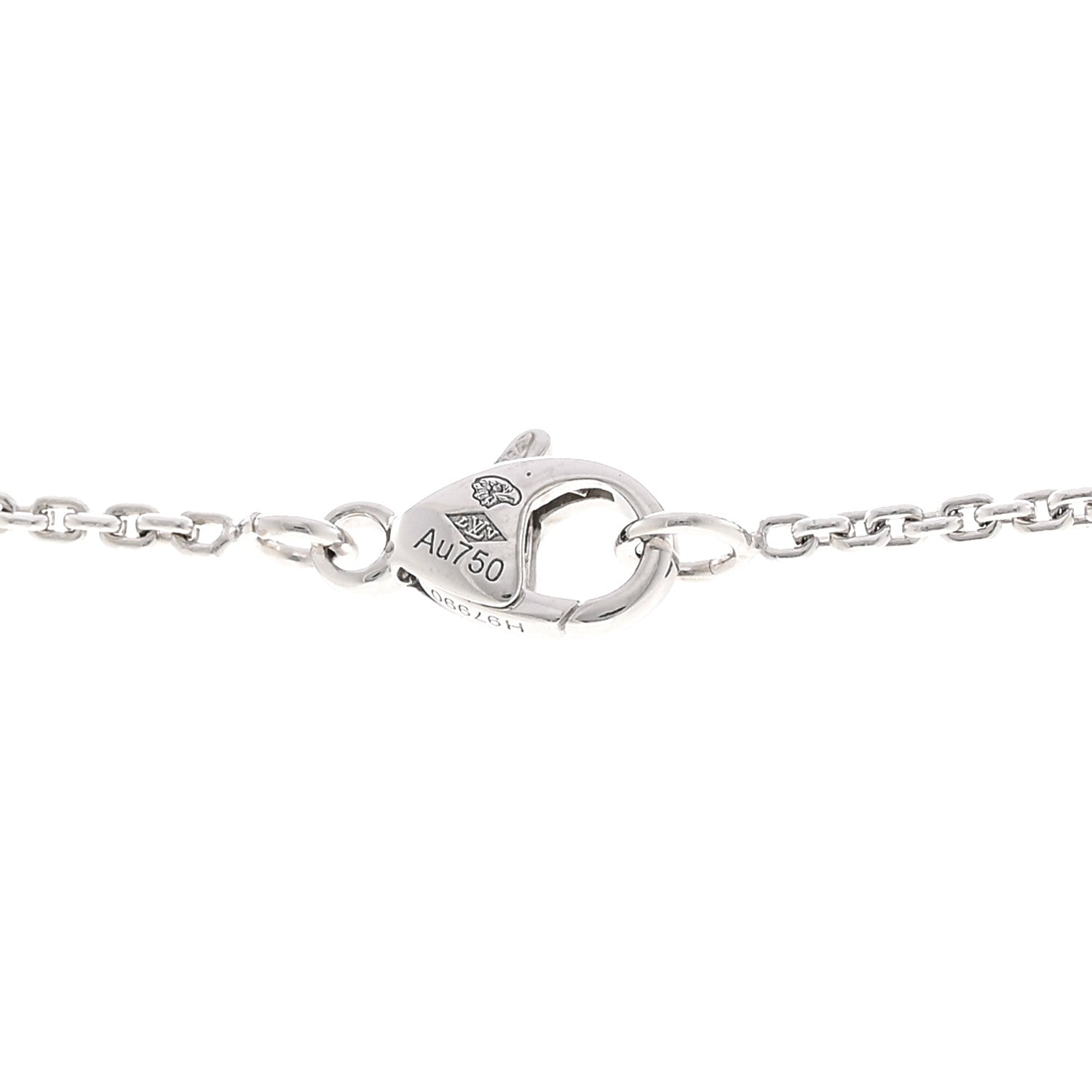 Louis Vuitton 18K White Gold Diamond Idylle Blossom LV Pendant Necklace 4 of 4