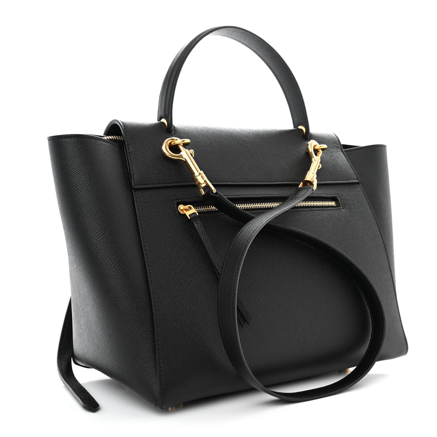 Celine Grained Calfskin Mini Belt Bag Black 3 of 11