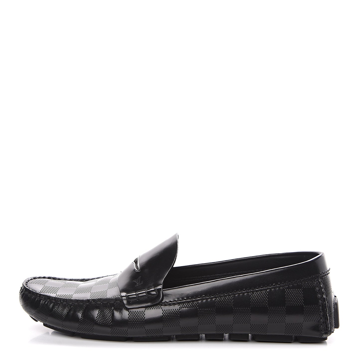 Damier Shade Car Loafer 9 Black