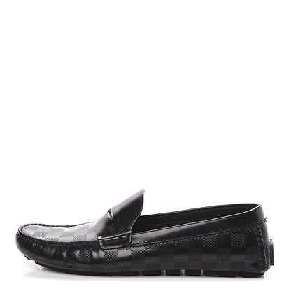 Louis Vuitton Damier Shade Car Loafer 9 Black 1 of 10