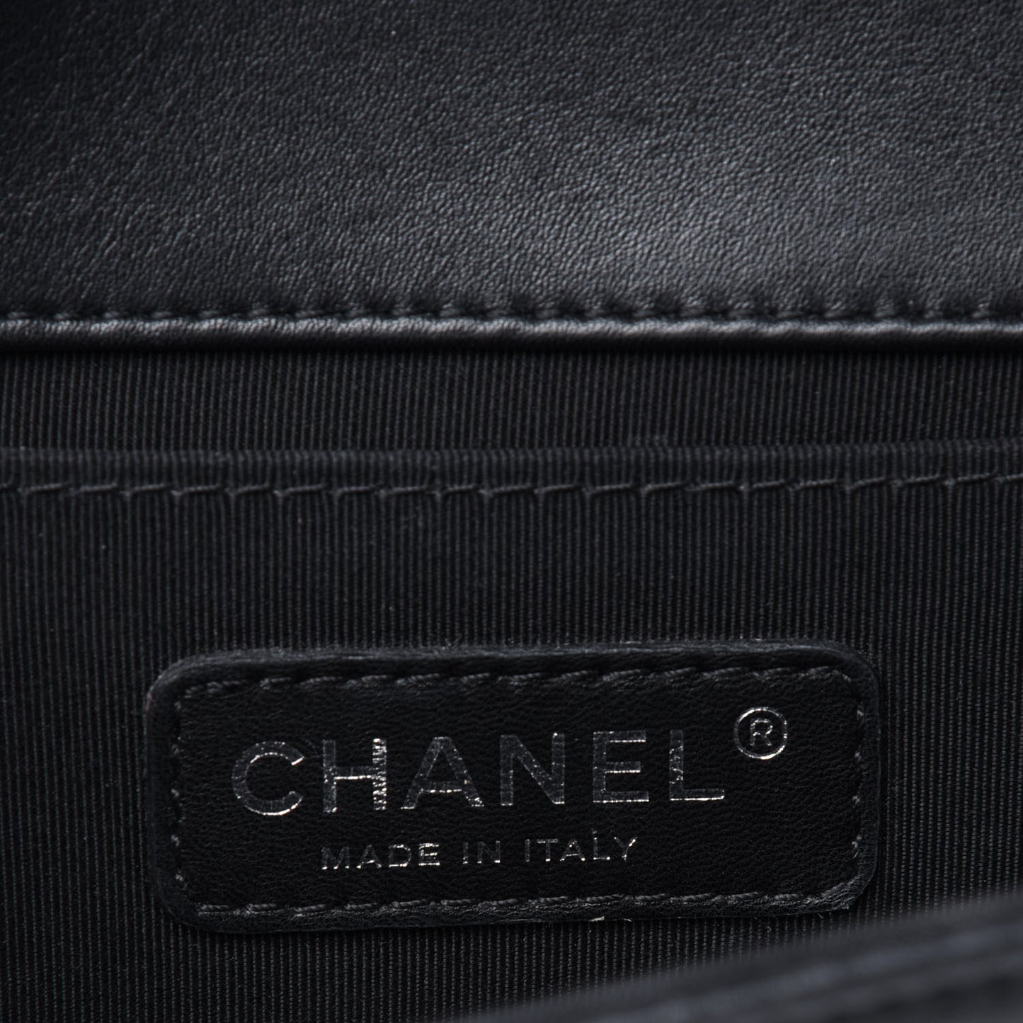 Calfskin Quilted Medium Boy Flap Black