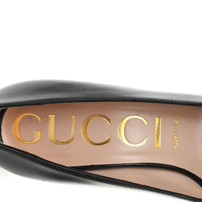 Gucci Malaga Kid Horsebit 75mm Pumps 38.5 Black 8 of 12
