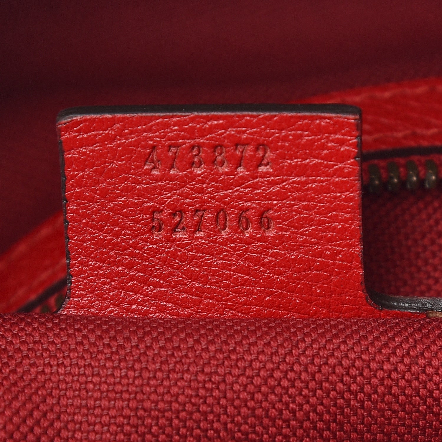 Gucci Canvas Logo Sylvie Stripe Drawstring Backpack Red 7 of 12