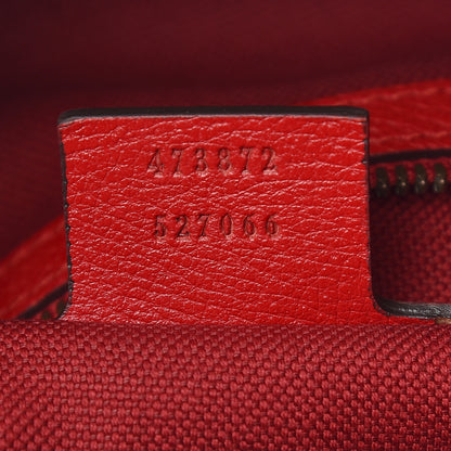 Gucci Canvas Logo Sylvie Stripe Drawstring Backpack Red 7 of 12