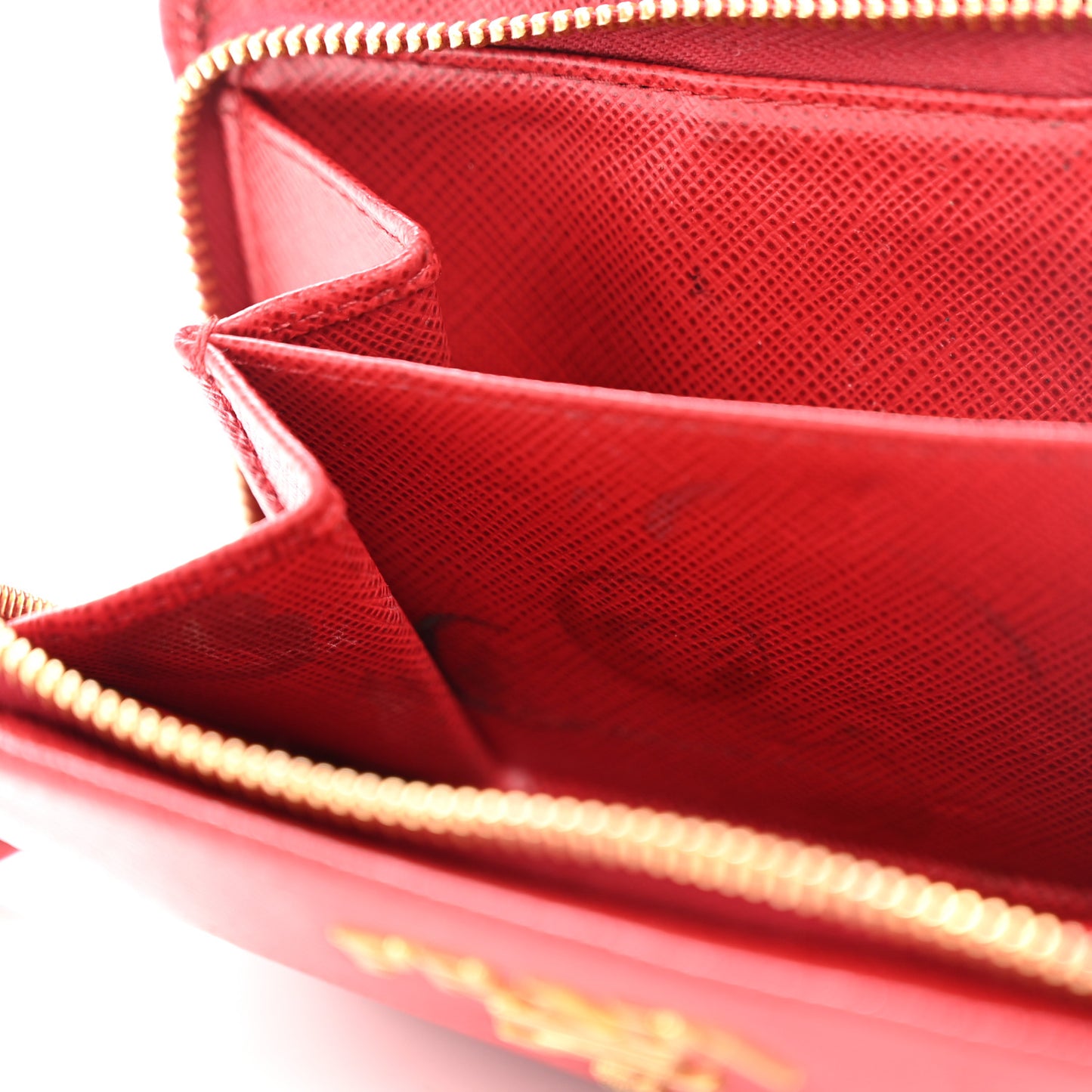 Saffiano Metal Compact Wallet Fuoco