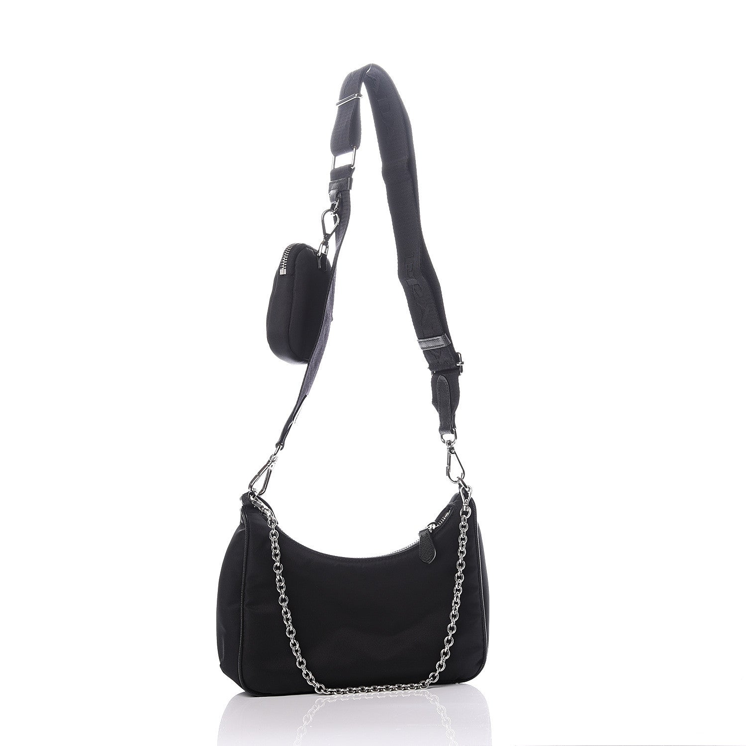 Prada Nylon Re-Edition 2005 Shoulder Bag Black 2 of 13