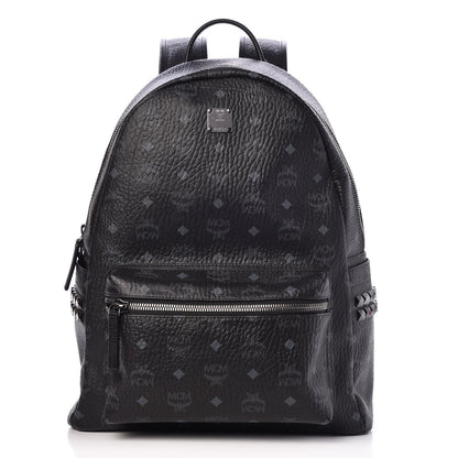 MCM Visetos Medium Side Studs Stark Backpack Black 1 of 10