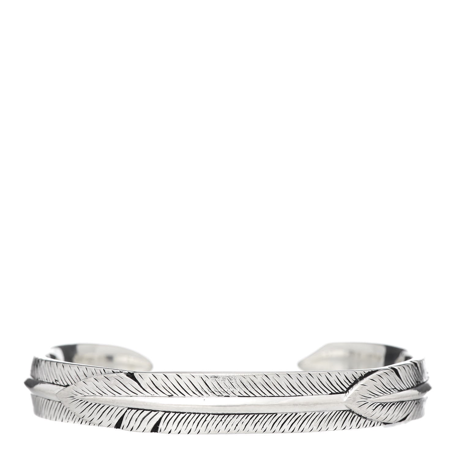 David Yurman Sterling Silver Feather Wrap Cuff Bracelet 1 of 4