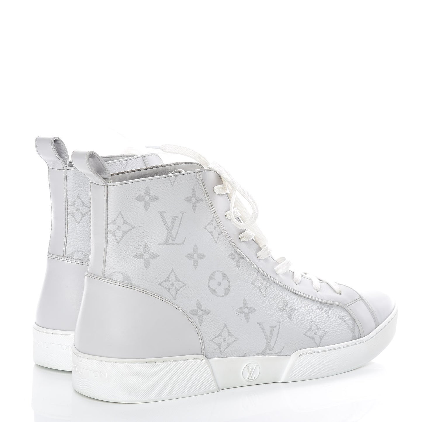 Monogram Match Up Sneakers 7.5 White