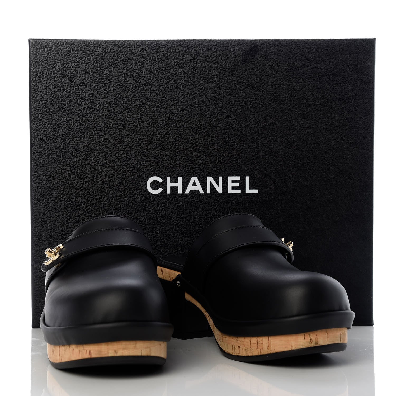 Chanel Calfskin CC Turn Lock Clogs 36 Black 9 of 9