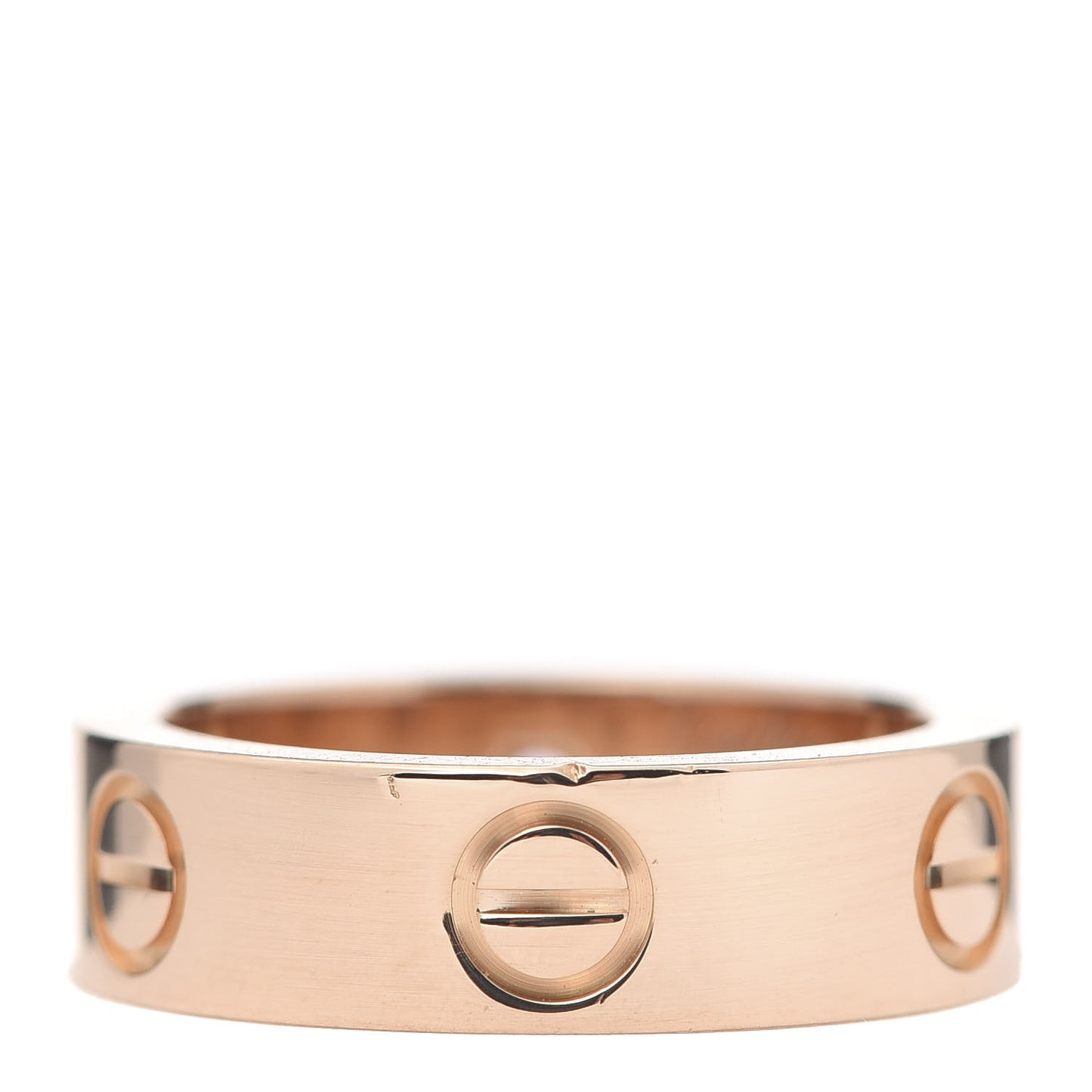 18K Pink Gold Pink Sapphire 5.5mm LOVE Ring 51 5.75