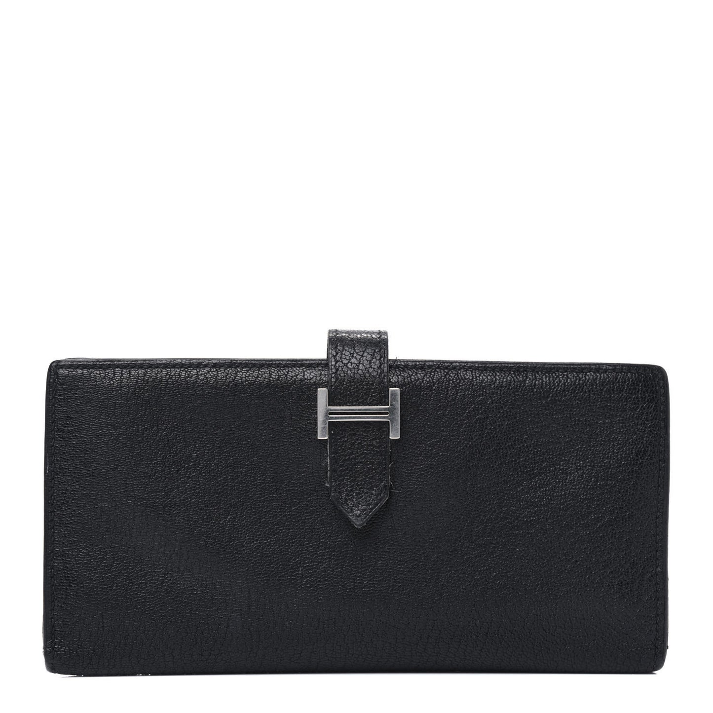Chevre Mysore Bearn Gusset Wallet Black