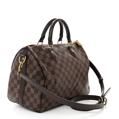 Louis Vuitton Damier Ebene Speedy Bandouliere 30 3 of 11