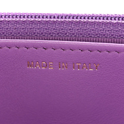 Chanel Lambskin Quilted Pick Me Up Wallet On Chain WOC Purple 7 of 14