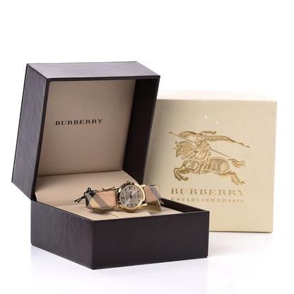 Burberry Stainless Steel Calfskin 28mm Nova Check Quartz Watch BU1399 8 of 8