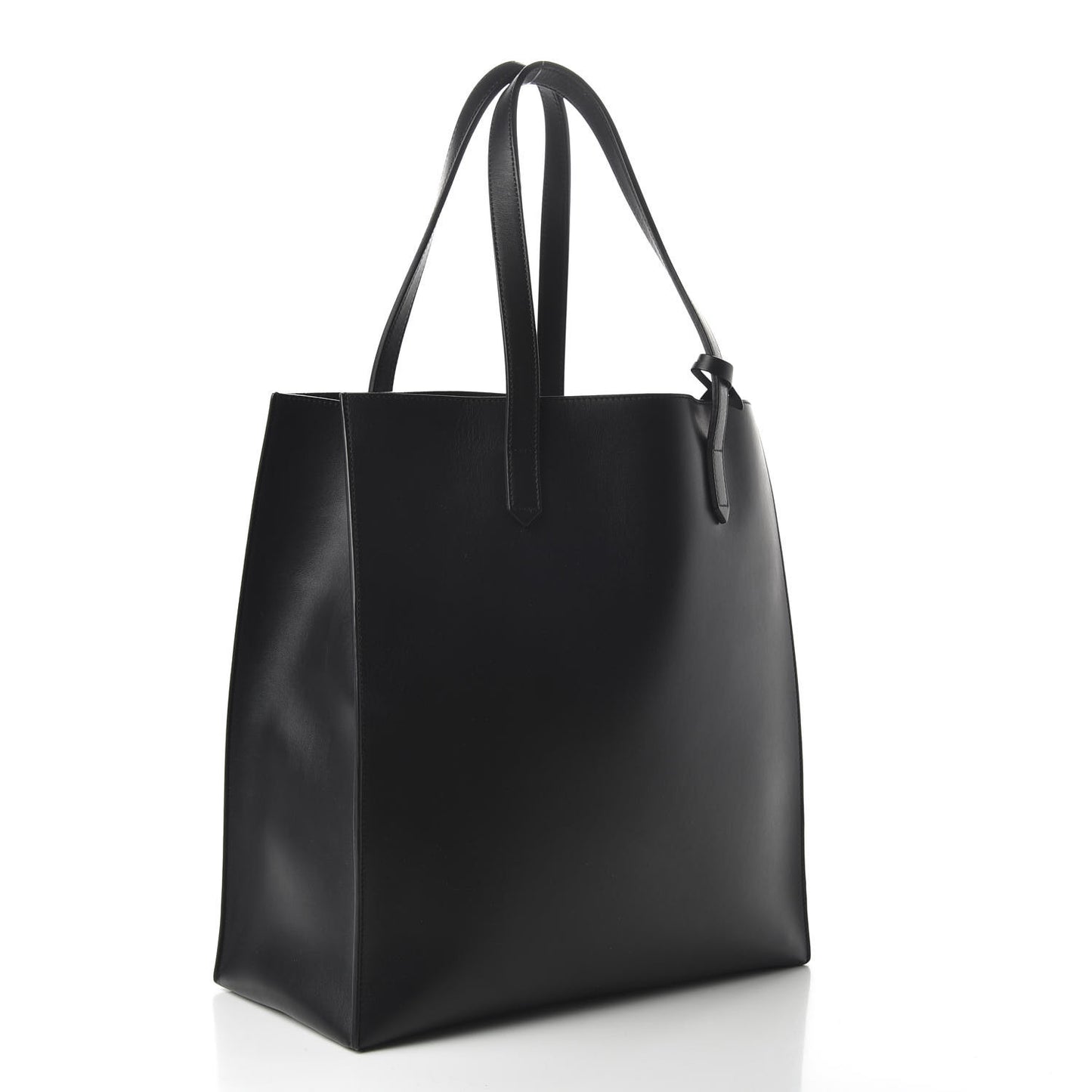 Calfskin Bambi Print Medium Stargate Shopper Tote Black