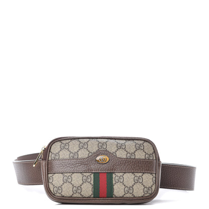 Gucci GG Supreme Monogram Ophidia Belted iPhone Case 95 38 Dark Brown 1 of 11