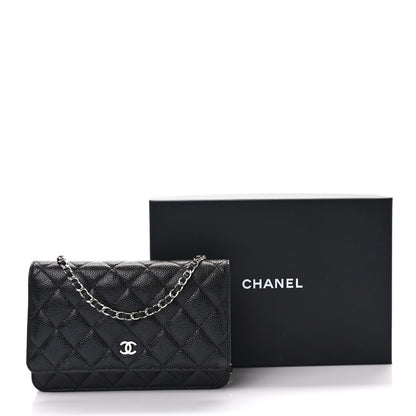 Chanel Caviar Quilted Wallet on Chain WOC Black 10 of 10