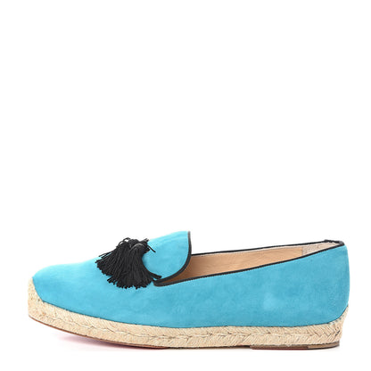 Christian Louboutin Suede Spanish Cheetah Flat Espadrilles 40 Riviera 1 of 7