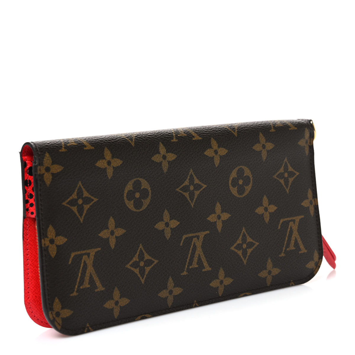 Louis Vuitton Monogram Kusama Waves Insolite Wallet Red 3 of 8