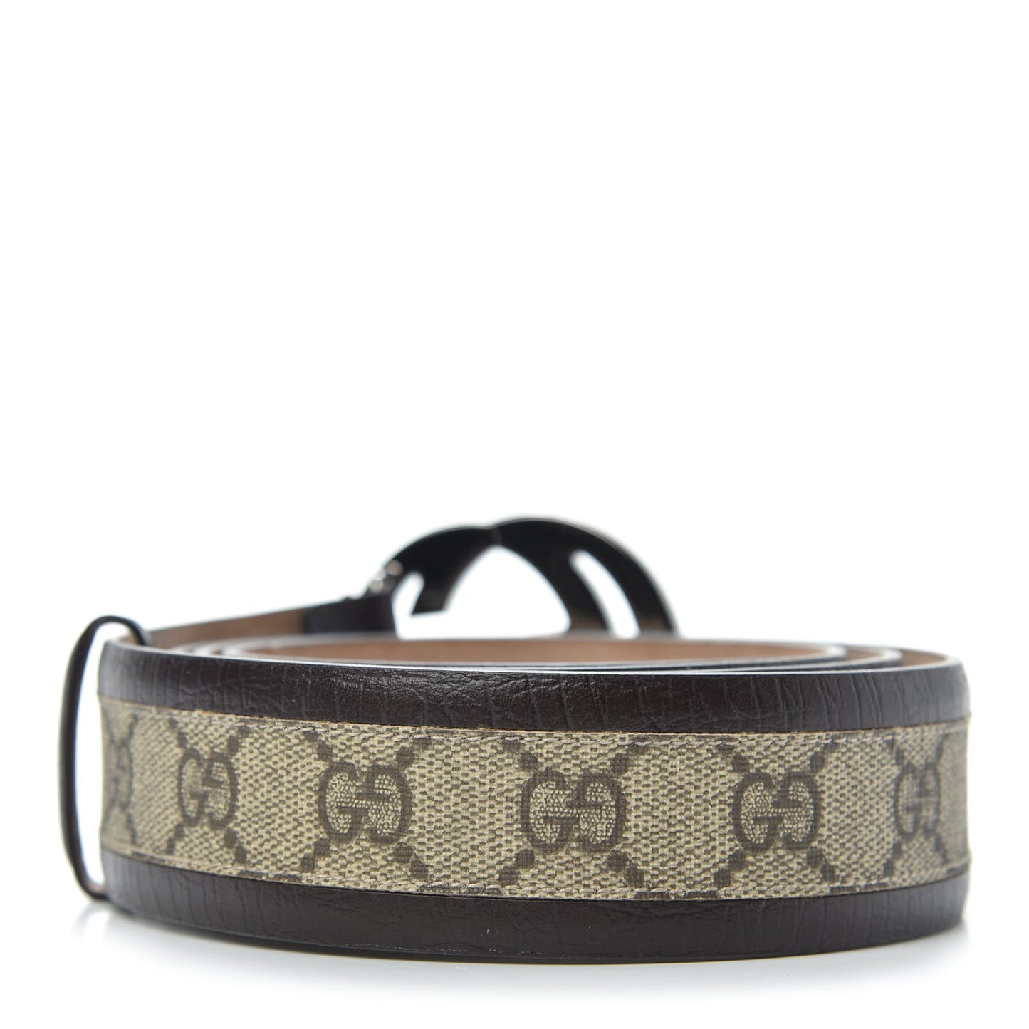 GG Supreme Monogram Niagara Lux Calfskin Interlocking G 40mm Belt 125 50 Beige Ebony Cocoa