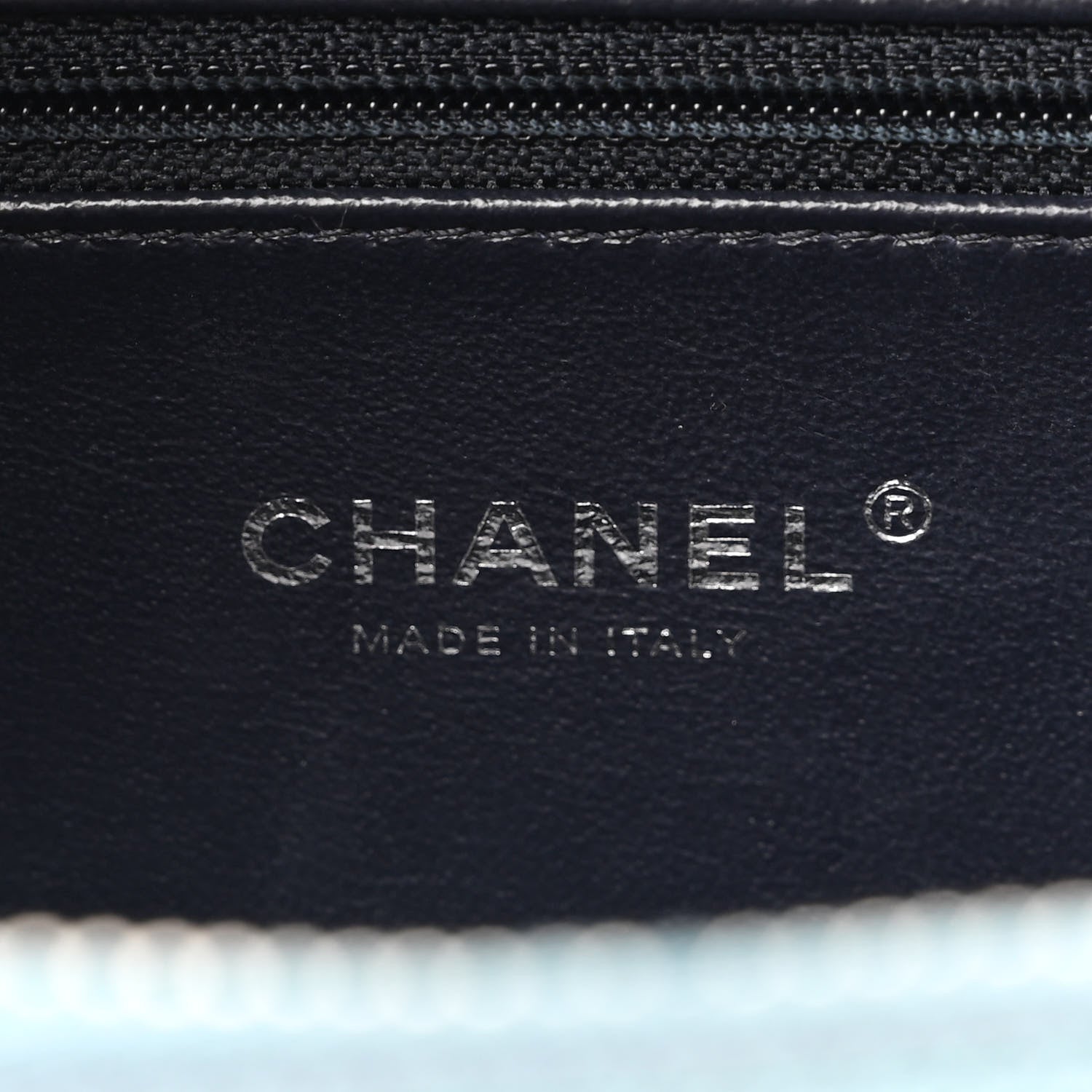 Chanel Iridescent Caviar Quilted Medium CC Filigree Vanity Case Dark Turquoise 6 of 10