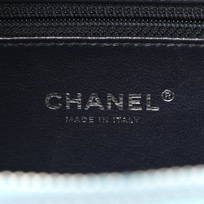 Chanel Iridescent Caviar Quilted Medium CC Filigree Vanity Case Dark Turquoise 6 of 10