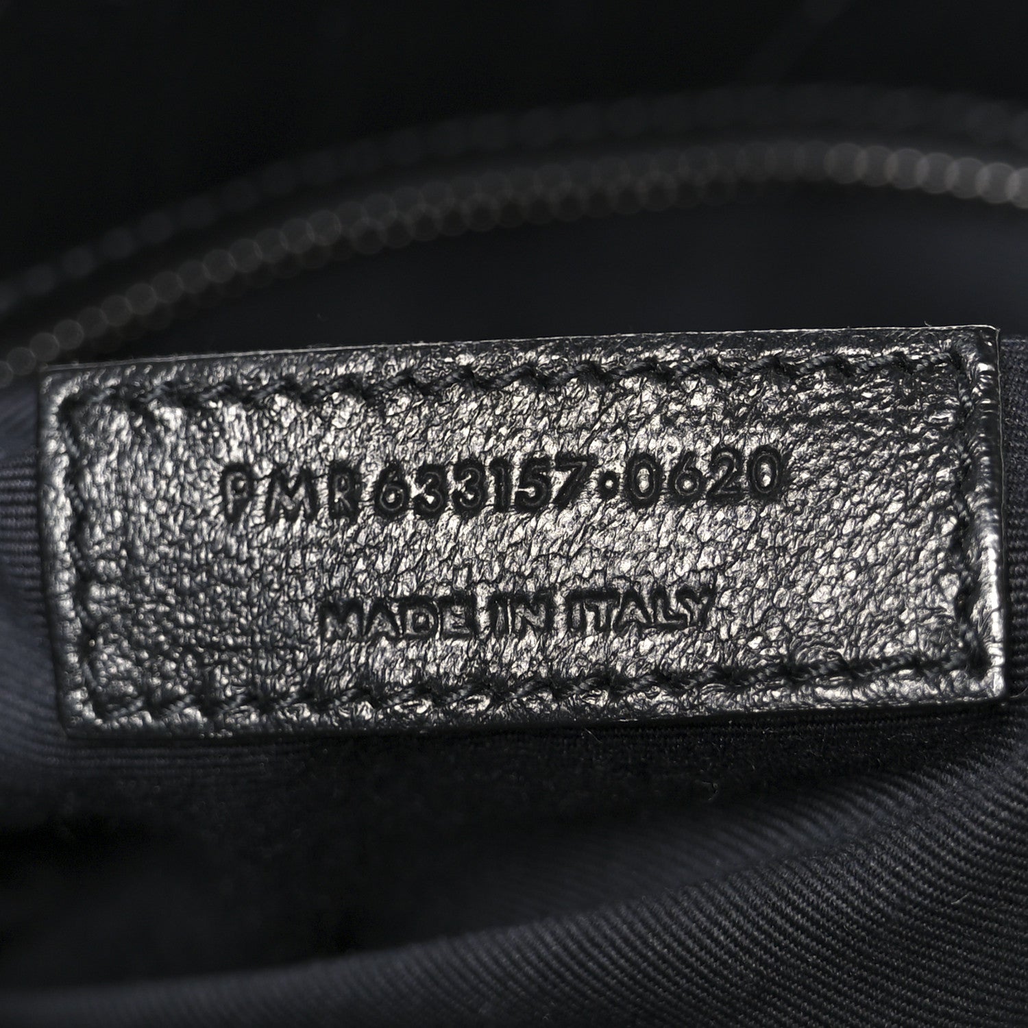 Saint Laurent Crinkled Calfskin Matelasse Monogram Large Niki Chain Satchel Black 8 of 12