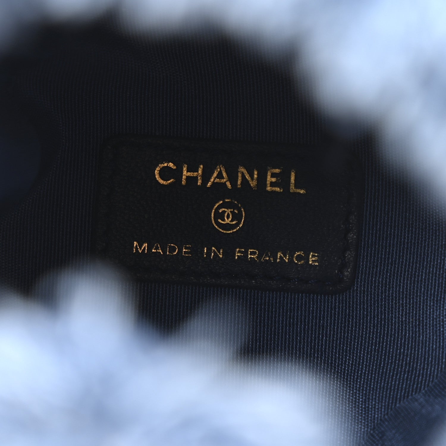 Chanel Denim Quilted Mood Mini Bucket With Chain Blue Multicolor 6 of 10