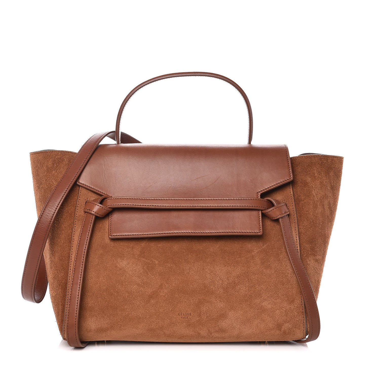 Suede Calfskin Mini Belt Bag Tan